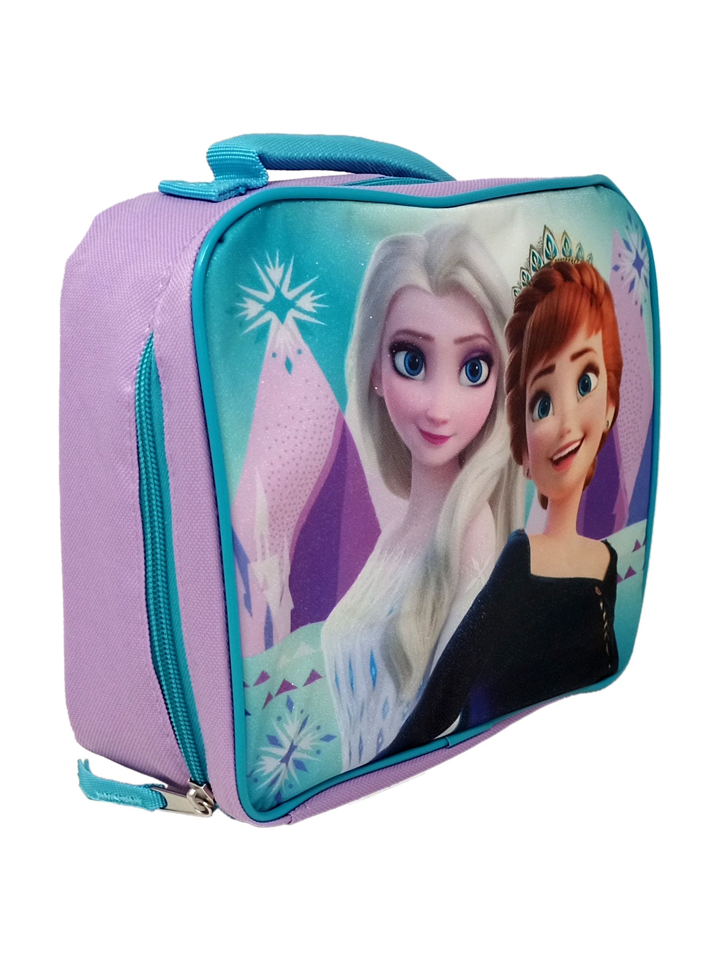Frozen Anna & Elsa Insulated Lunch Bag Disney w/ 2-Piece Food Container Set