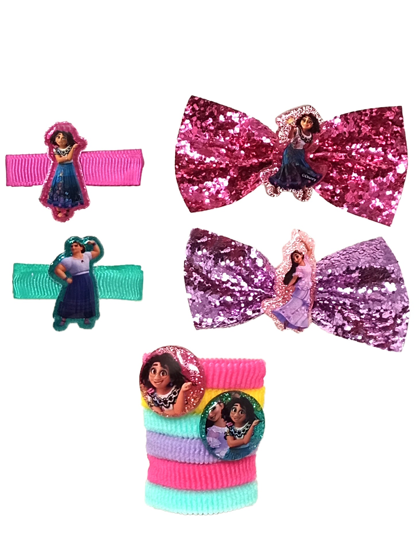 Disney Encanto Hair Accessory Set (10-Pc) w/ Hair Brush Mirabel Luisa