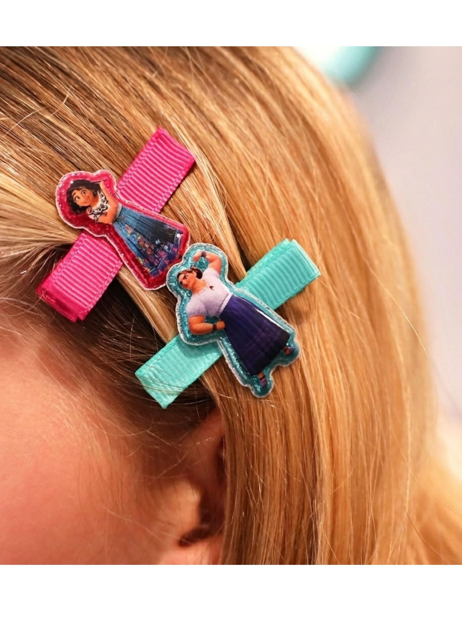 Girls Encanto Hair Accessories Set Hair Ties Clips Bows Maribel Isabella 10-Pcs