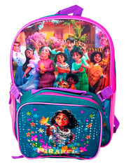 Encanto Movie Backpack & Insulated Lunch Bag Detachable Disney Girls School Set