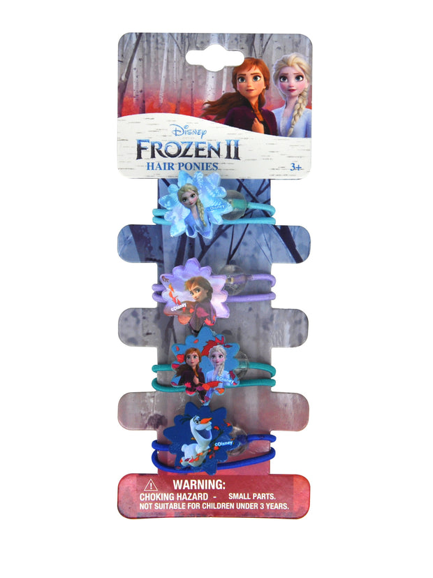Frozen II Elsa Anna Olaf Girls Elastic Hair Ties Ponies 8-CT