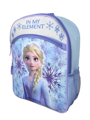 Frozen Backpack 16" Disney Elsa In My Element Snowflakes Girls Kids School