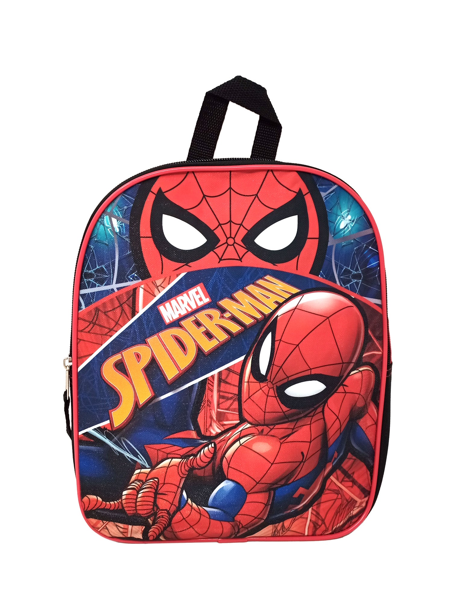 Marvel Spider-Man Backpack Small 11"  Web Slinger Icon Boys Blue Red