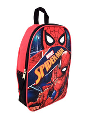 Marvel Spider-Man Backpack Small 11"  Web Slinger Icon Boys Blue Red