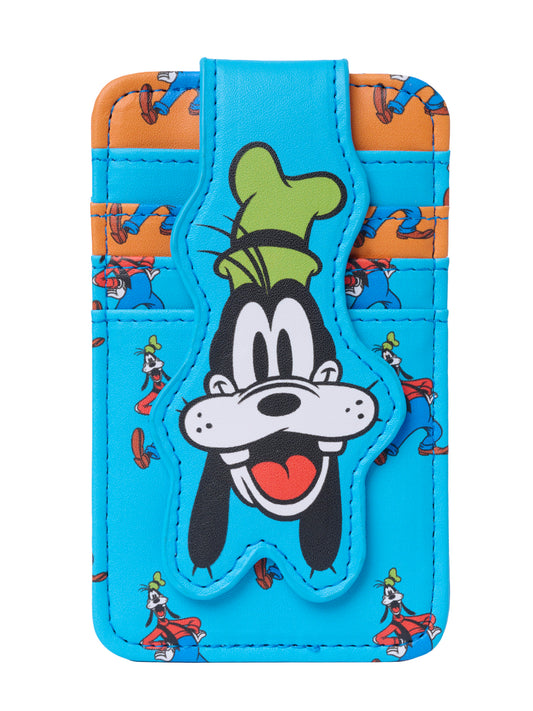 Womens Disney Goofy Card Holder Wallet All-Over Print with Snap Closure