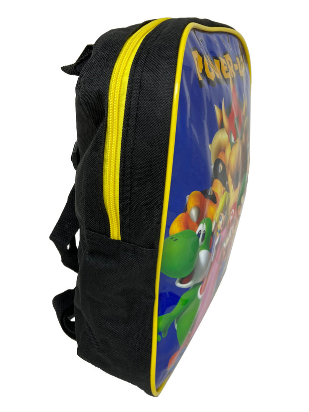 Super Mario Mini 11" Backpack Luigi Yoshi w/ Nintendo 4 Sheet Sticker Book Set