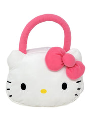 Hello Kitty Head Shaped Plush Handbag Purse Cosplay Sanrio Small 9"