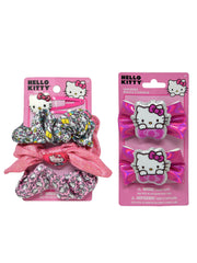 Hello Kitty Backpack 15" Candies w/ Hair Scrunchies Pins & Bow Clips Set