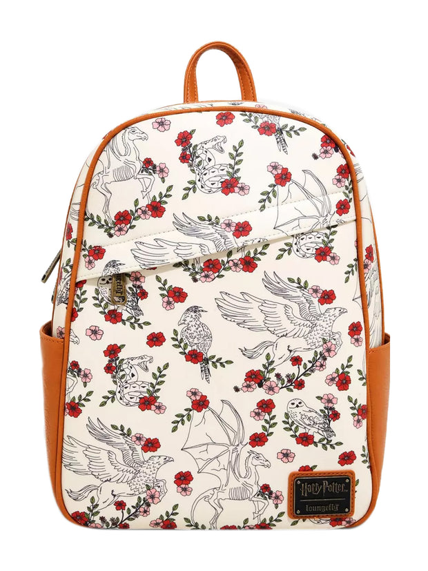 Loungefly x Harry Potter Creatures & Flowers Mini Backpack Handbag