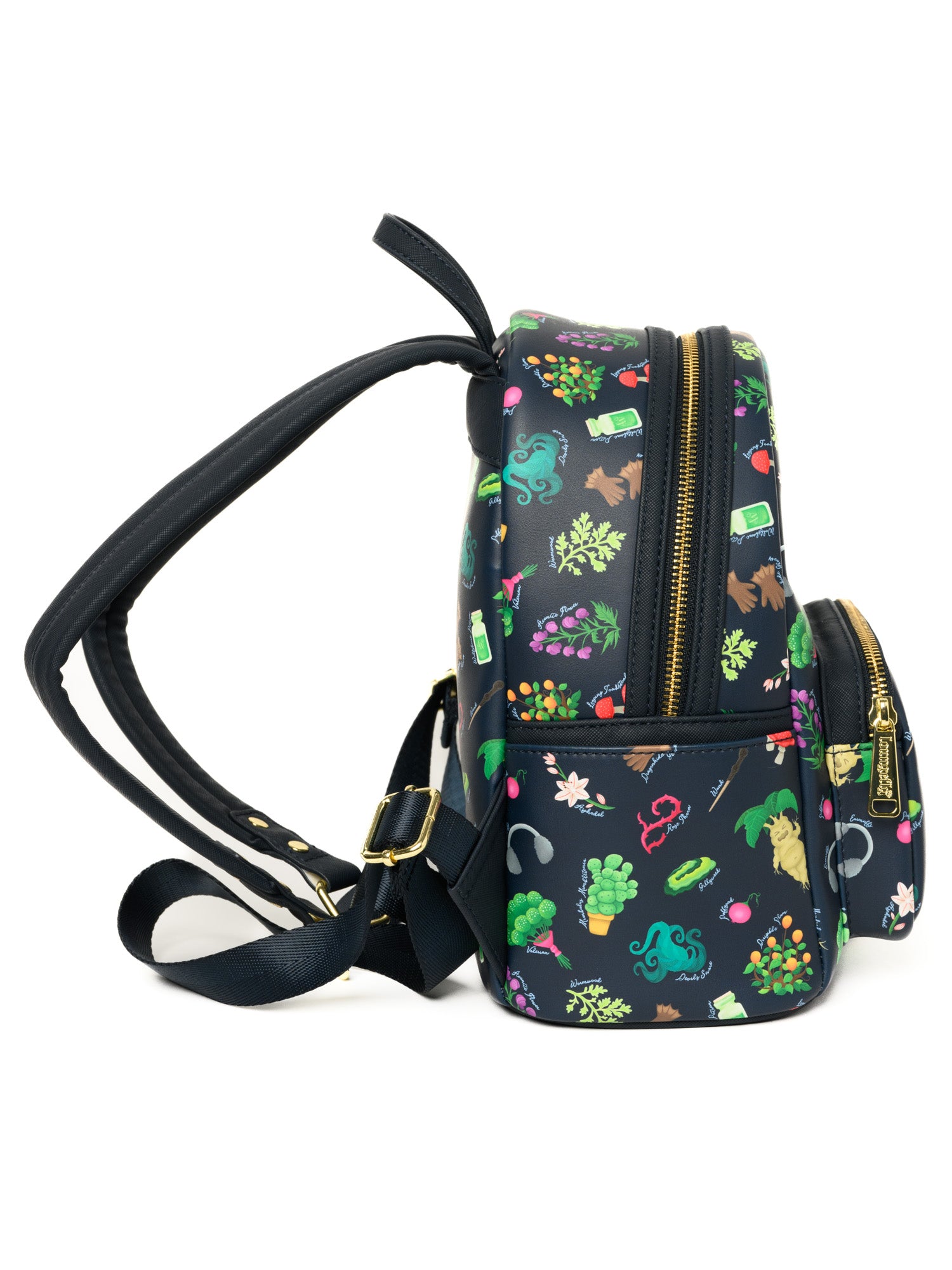harry potter deathly hallows mesh floral mini backpack Loungefly x Harry Potter Herbology Mini Backpack Handbag Mandrake – Open and Clothing