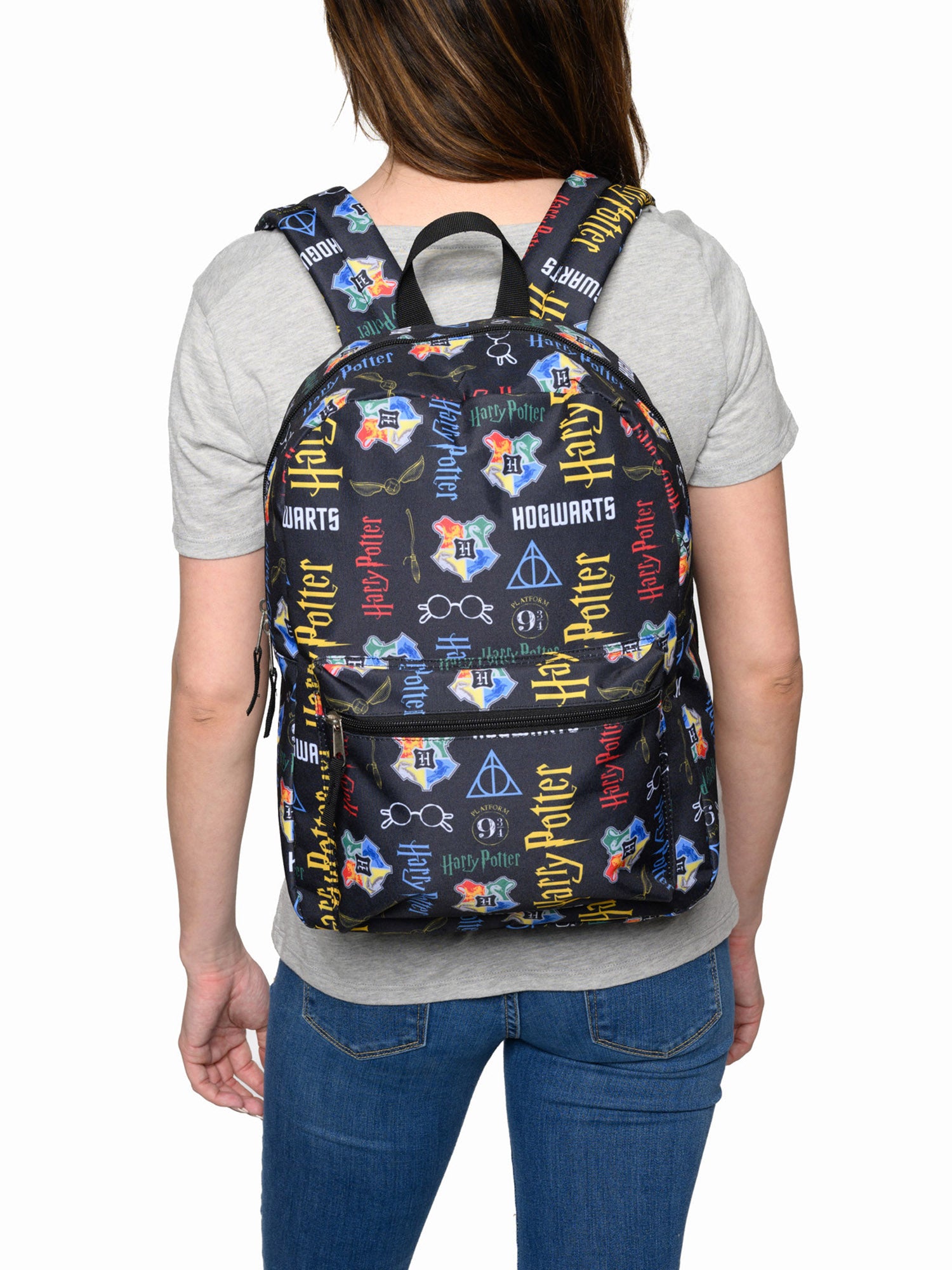 Harry Potter Backpack 16" Hogwarts Gryffindor Laptop Sleeve Adults Durable