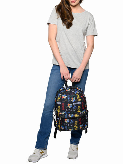 Harry Potter Backpack 16" Hogwarts Gryffindor Laptop Sleeve Adults Durable
