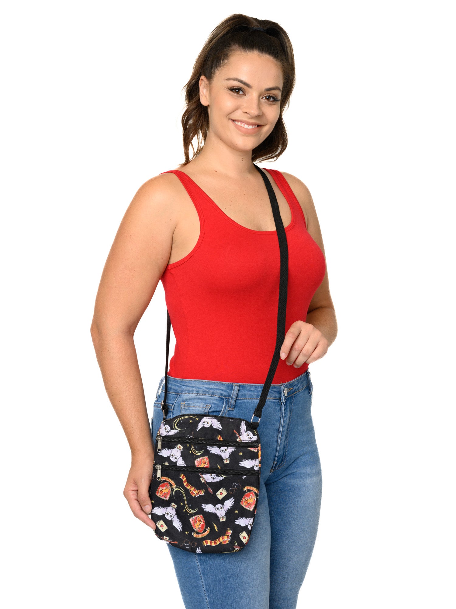 Harry Potter Crossbody Purse &  Hedwig Owl Card Holder Wallet 2 Piece Gift Set