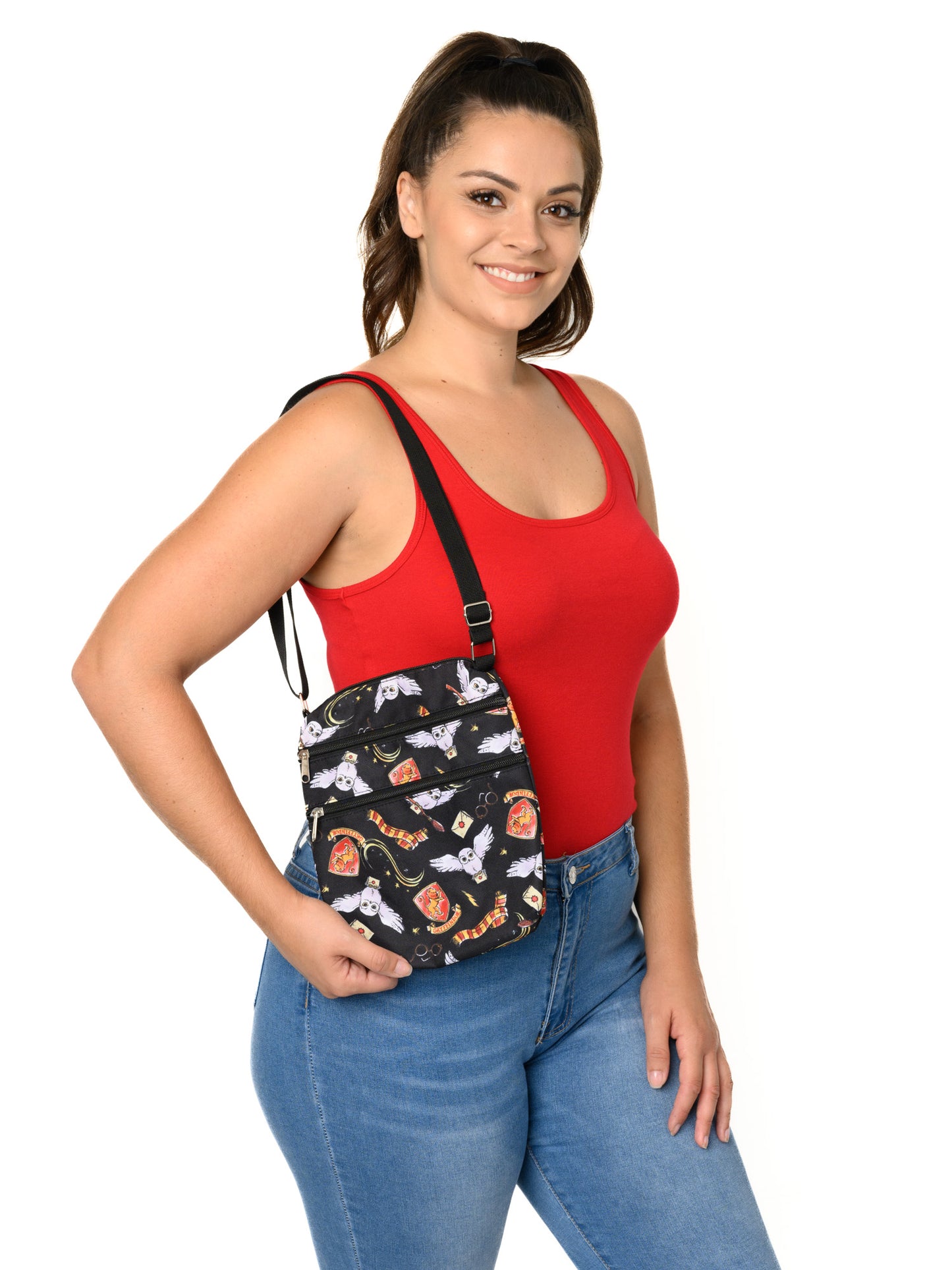 Harry Potter Crossbody Purse &  Hedwig Owl Card Holder Wallet 2 Piece Gift Set