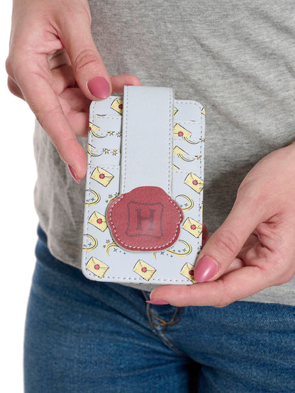 Womens Harry Potter Hogwarts Seal Card Holder Wallet Button Snap Closure