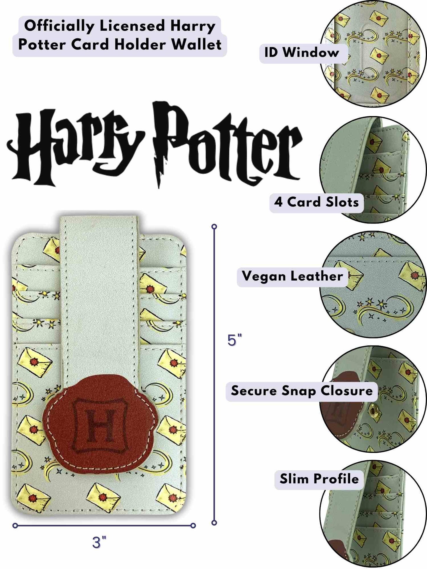 Women's Harry Potter Crossbody Bag & Hogwarts Seal Card Holder Wallet Gift Set