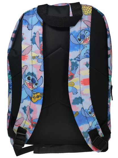 Lilo & Stitch Backpack 16" Teens All-Over Print Pattern Disney