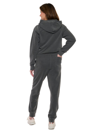 Women's Disney Minnie Mouse Hoodie & Pants 2-Piece Set Mineral Wash Gray