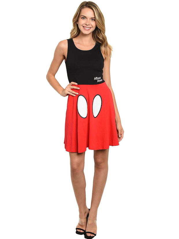 Mickey & Minnie Black & Red Twirl Spin Dress