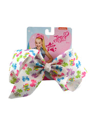JoJo Siwa Bow Hair Clip White w/ Rainbow Colored Headband and Cat Ears Set