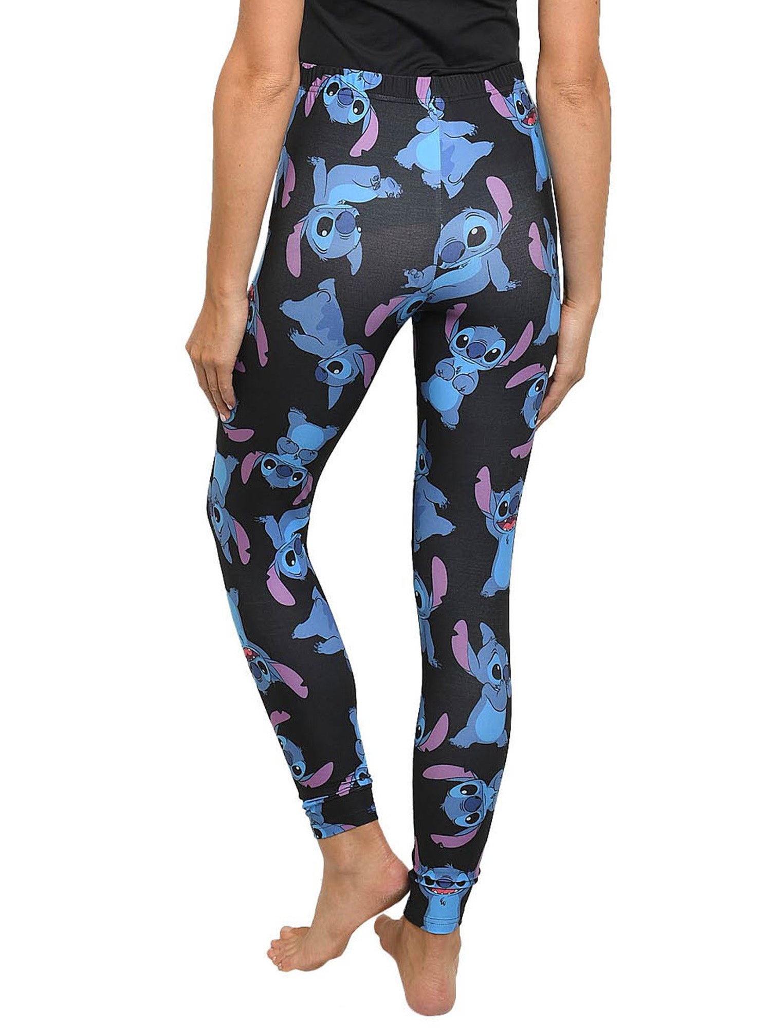 Disney Women Junior Stitch High-Low Hem T-Shirt & All-Over Print Leggings Set