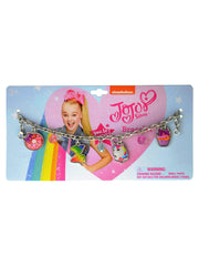 JoJo Siwa Sling bag w/ Cat Ears Charm Bracelet Sticker Sheet Bandana Set