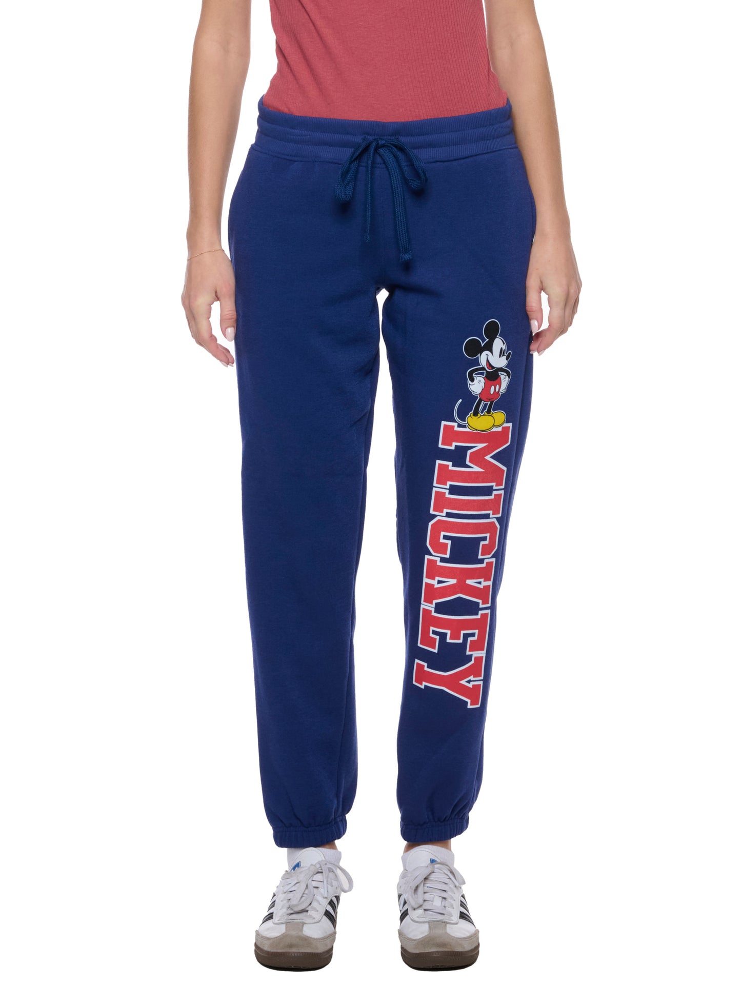 Womens Disney Mickey Mouse Jogger Pants Lounge Wear Pockets