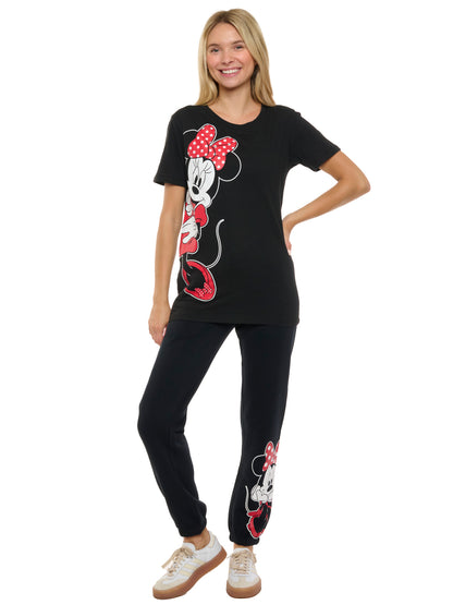 Women's Minnie Mouse T-Shirt and Joggers Pants 2-Piece Set