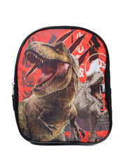 Jurassic World Backpack 11" Pre-School Toddler Dinosaur T-Rex Boys Red Black