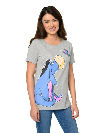 Disney Eeyore Butterfly T-Shirt Yellow Lounge Pants Set (Size Medium Only)