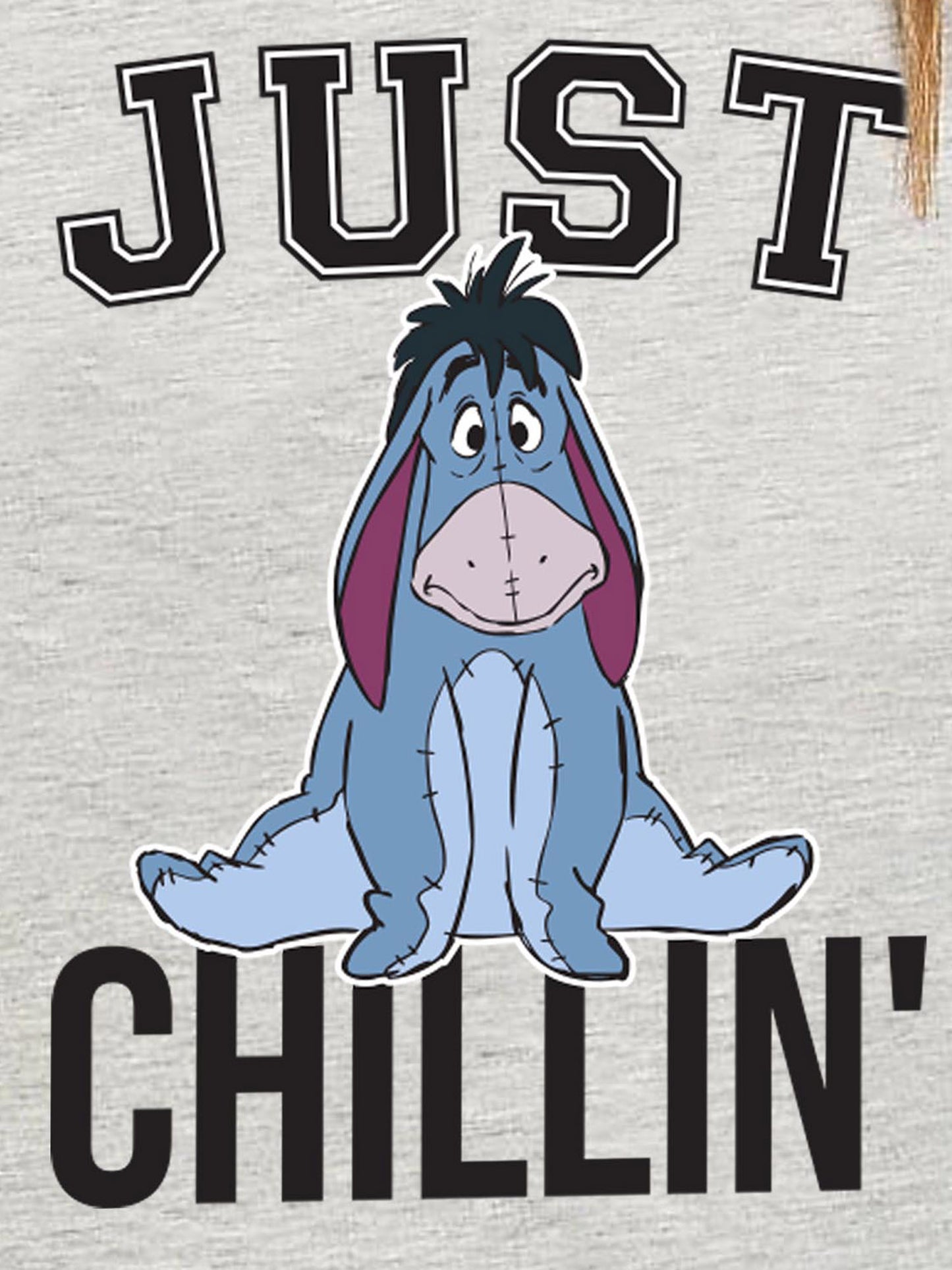 Women's Disney Eeyore Just Chilling T-Shirt Gray SMALL