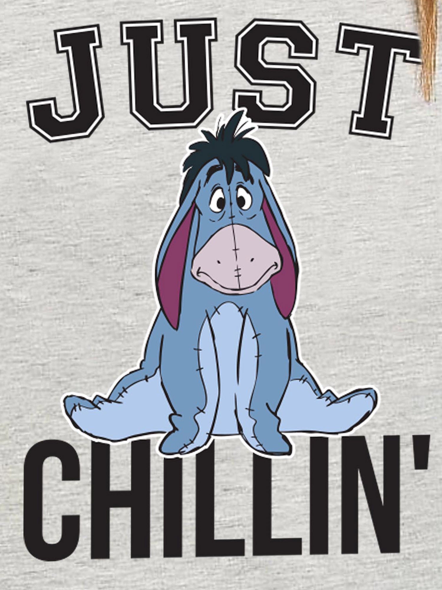 Women's Disney Eeyore Just Chilling T-Shirt Gray SMALL