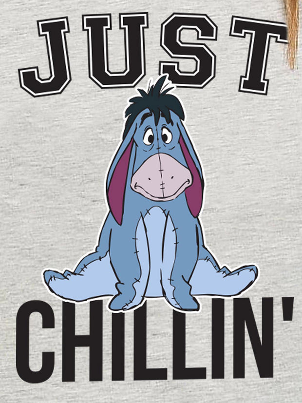 Women's Disney Eeyore Just Chilling T-Shirt Gray Heather Grey