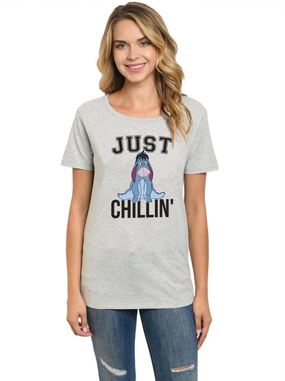 Women's Eeyore Just Chilling T-Shirt and Lounge Pants Set (Size Small)