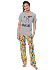 Women's Eeyore Just Chilling T-Shirt w/ Disney Winnie the Pooh Yellow Pants Set