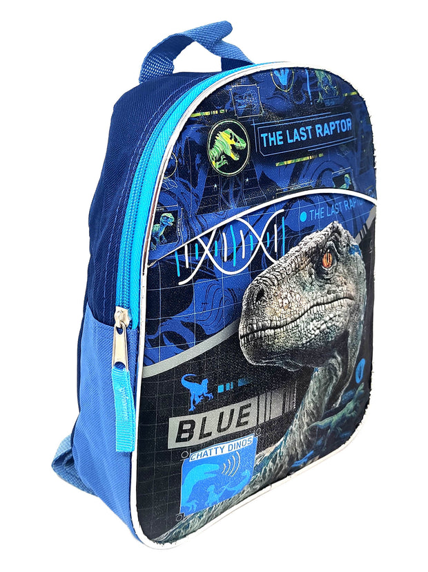 Jurassic World Mini Backpack 11" Boys The Last Raptor & Sliding Pencil Case Set