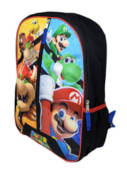 Super Mario Movie Backpack 16" Nintendo Luigi Bowser Yoshi