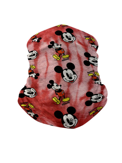Mickey Mouse Red Duffel Bag 17" w/ Disney Kids All-Over Print Neck Gaiter