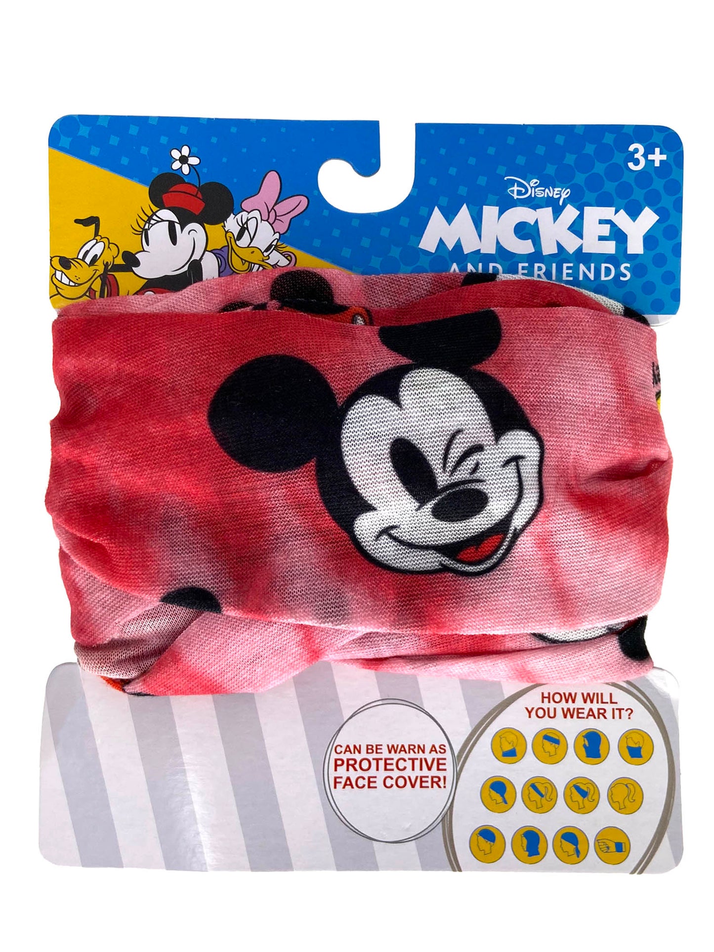 Disney Kids Boys Mickey Mouse 5-Pack Neck Gaiter Face Wrap Party Favor Set