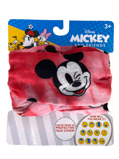 Disney Kids Boys Mickey Mouse 5-Pack Neck Gaiter Face Wrap Party Favor Set