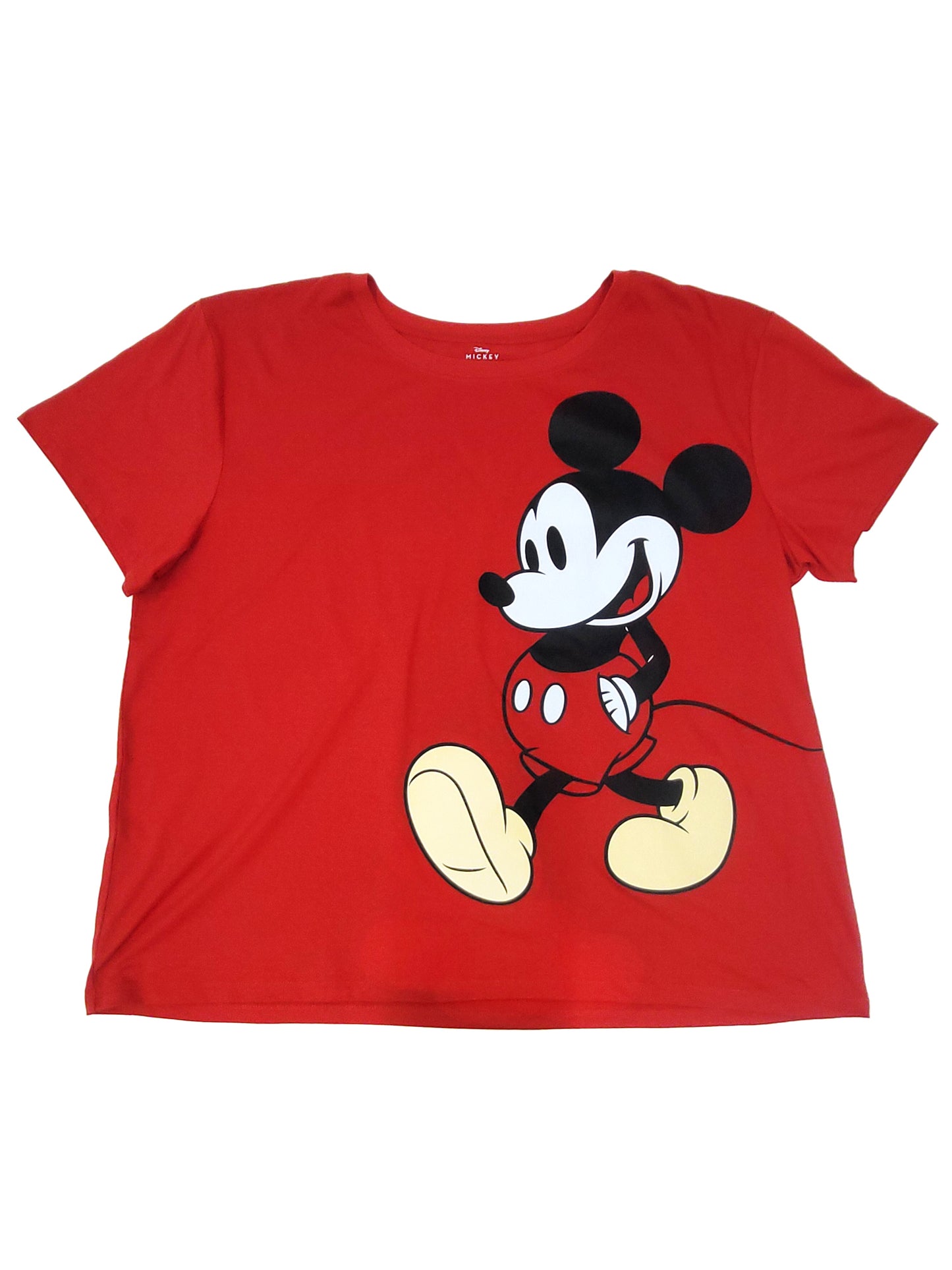 Mickey Mouse T-Shirt & Bike Shorts 2-Piece Set Disney Womens Plus Size (1X Only)