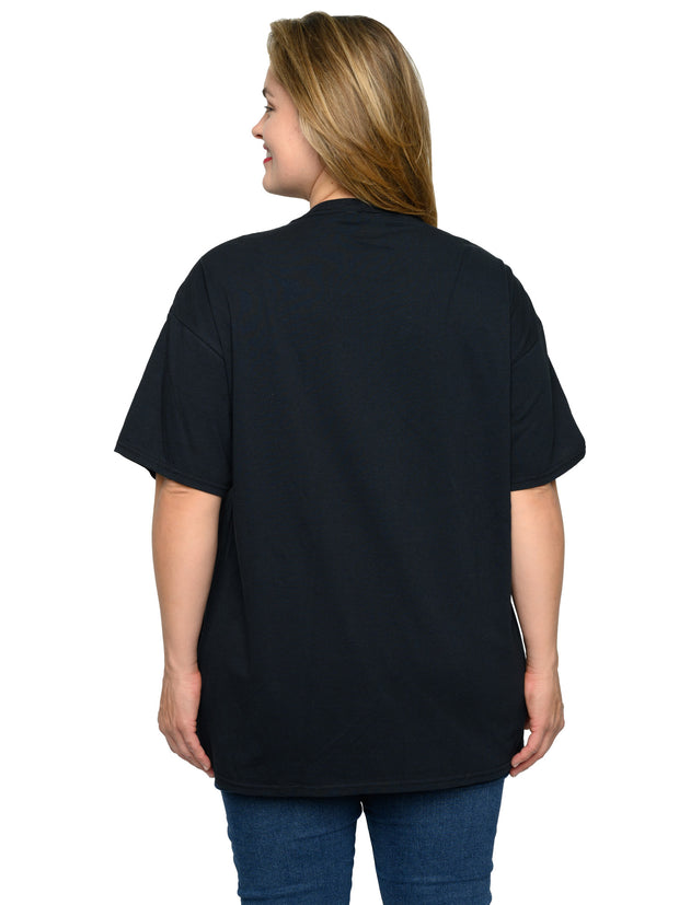 Disney Women's Plus Size Goofy Short Sleeve T-Shirt Black