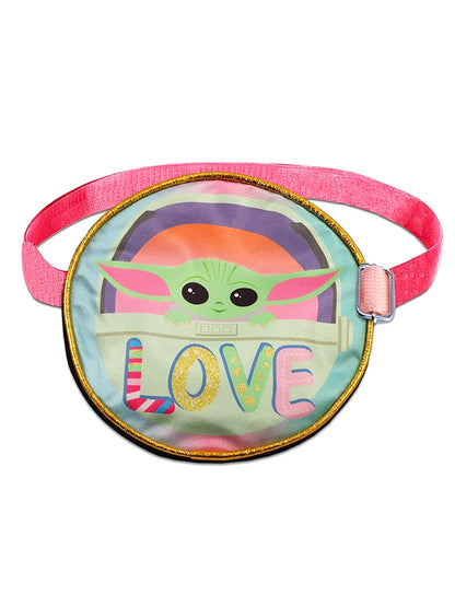 Star Wars Grogu Crossbody Bag Purse Zipper Round 6" Small