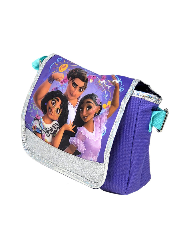 Disney Encanto Crossbody Bag Purse Madrigal Family Kids Girls Purple Small 7.5"