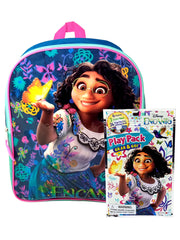 Encanto Backpack 15" Mirabel Madrigal Family w/ Grab -n-Go Play Pack School Set