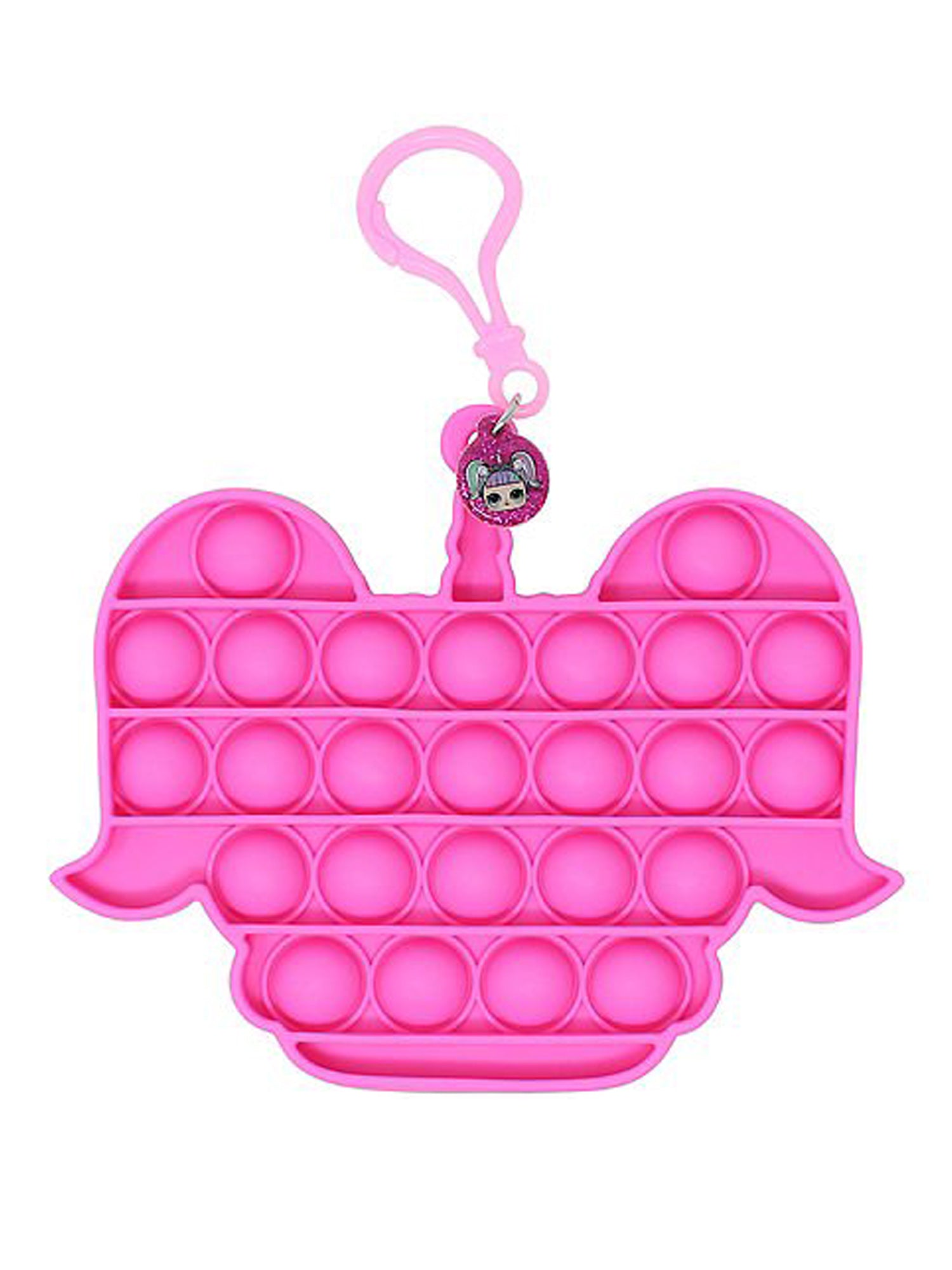 LOL Backpack w/ Popper Fidget Keychain Set LOL Surprise Pink Purple