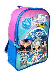 LOL Surprise Backpack 15" w/ Pencil Case Jet Set Kawaii Queen Q.T. Girls