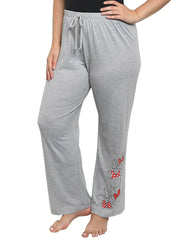 Mickey Minnie Mouse T-Shirt w/ Gray Lounge Pajama Pants Women's Plus Size Set
