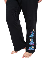 Disney Women's Plus Size Eeyore Lounge Pajama Pants Elastic Waistband