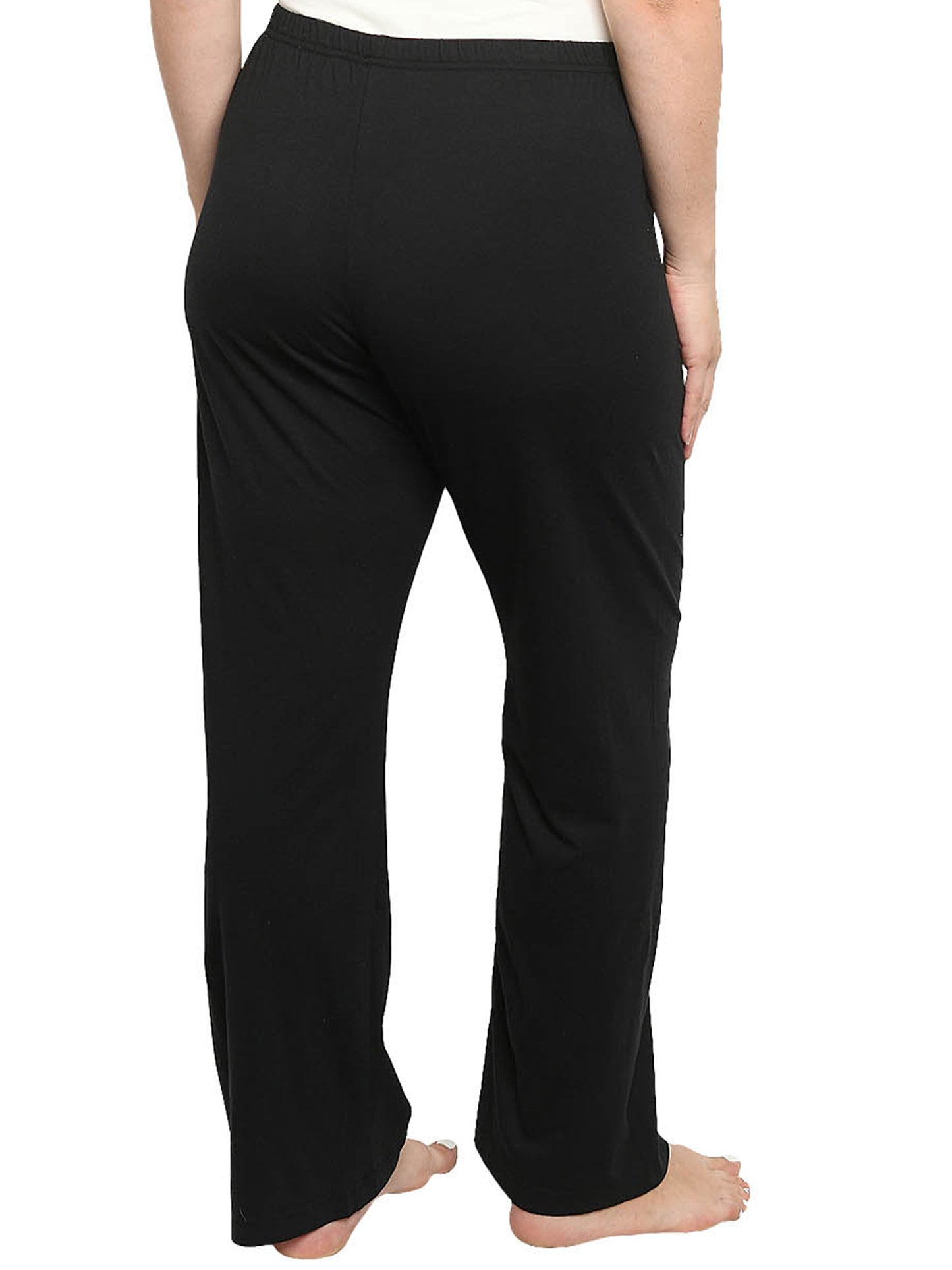 Women's Plus Size Minnie Mouse Sitting T-Shirt & Lounge Pants Black 2-Piece Set